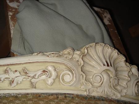 Banquette Louis XV  ( le haut termin� ) de 1874