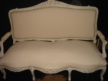 Banquette galb�e Louis XV