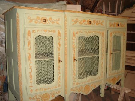 Premi�res mises en teintes avant travaux de patines diff�rentes.